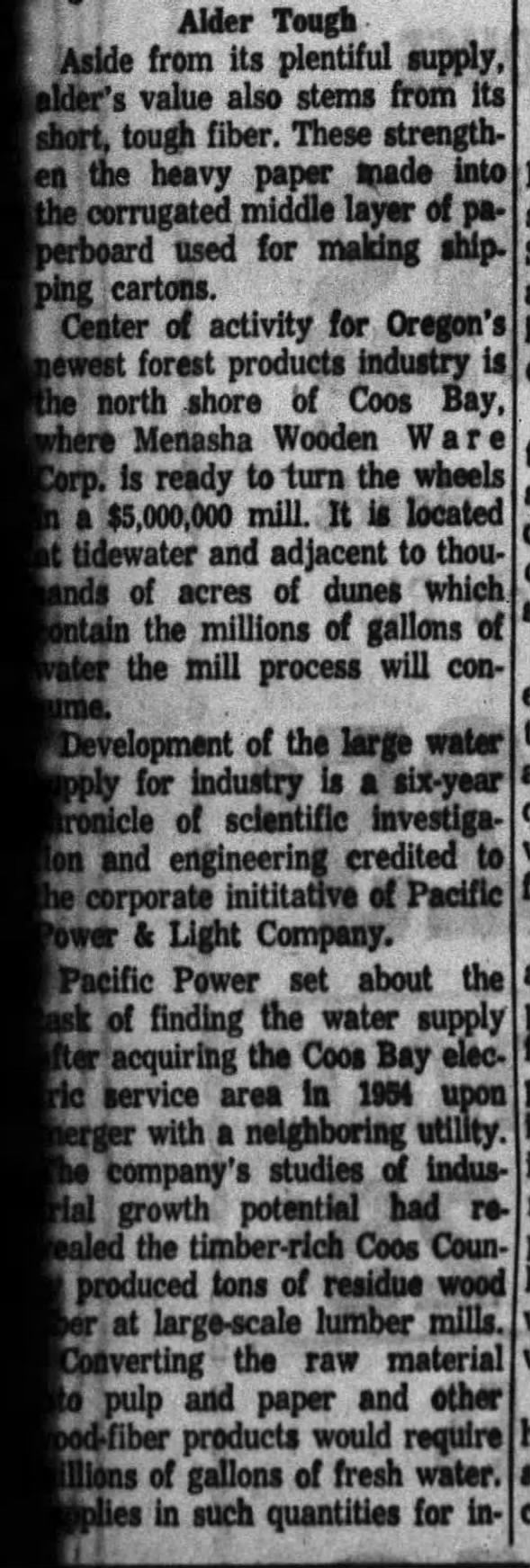 Clipping from Corvallis Gazette-Times